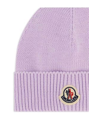 cappello in cotone lilla MONCLER KIDS | L19513B00006M286190O